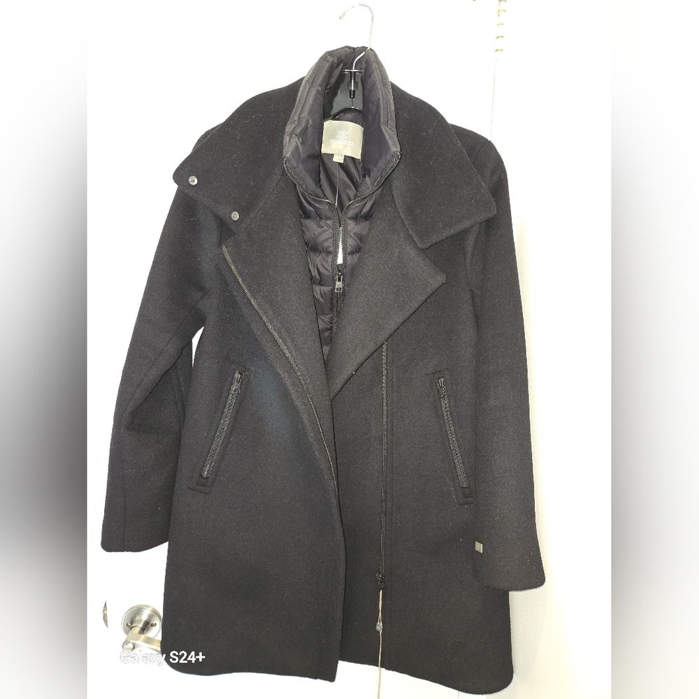 Soia &Kyo Black Wool Coat